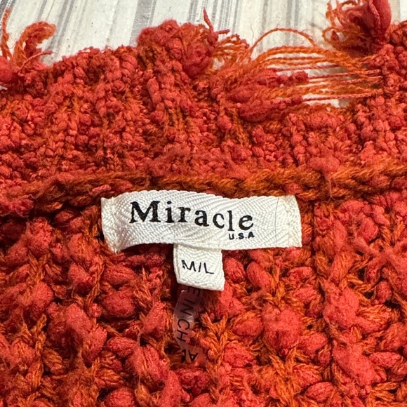 Miracle Deep Red V-Neck Sweater - Picture 2 of 2